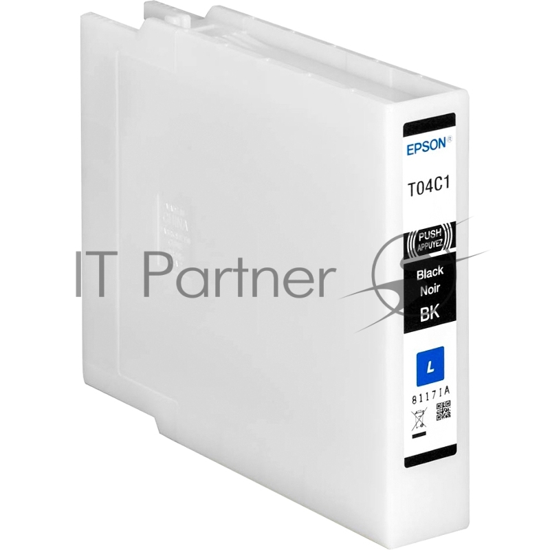 Картридж EPSON T04C черный для WF-C8190DW/WF-C8690DWF