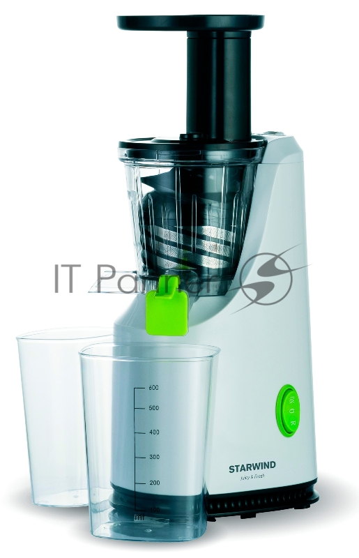 Соковыжималка шнековая Starwind SJ3112 200Вт рез.сок.:600мл. белый