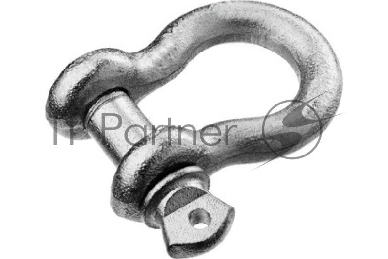 Скоба такелажная омегообразная, 1 3/8 (34.9 мм), 1 шт, палец 38 мм, 13.5 тн, оцинкованная, ЗУБР