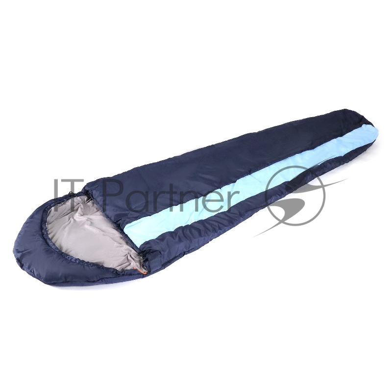 Спальный мешок-кокон СЛЕДОПЫТ- Comfort, 230х80 см., до 0С, 3х слойный, цв.темно-синий/6/