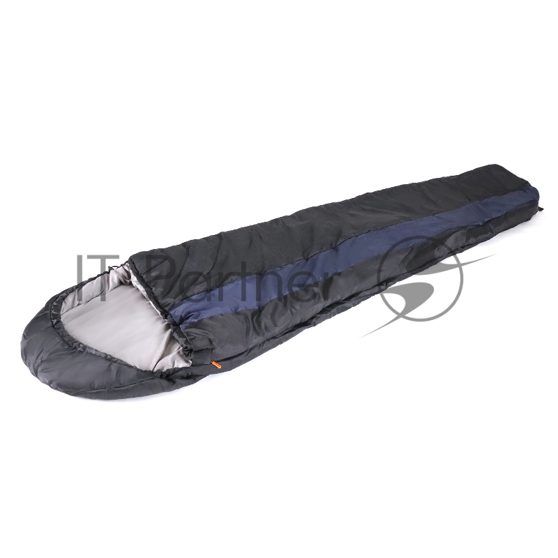 Спальный мешок-кокон СЛЕДОПЫТ- Comfort, 230х80 см., до 0С, 3х слойный, цв.черный/6/