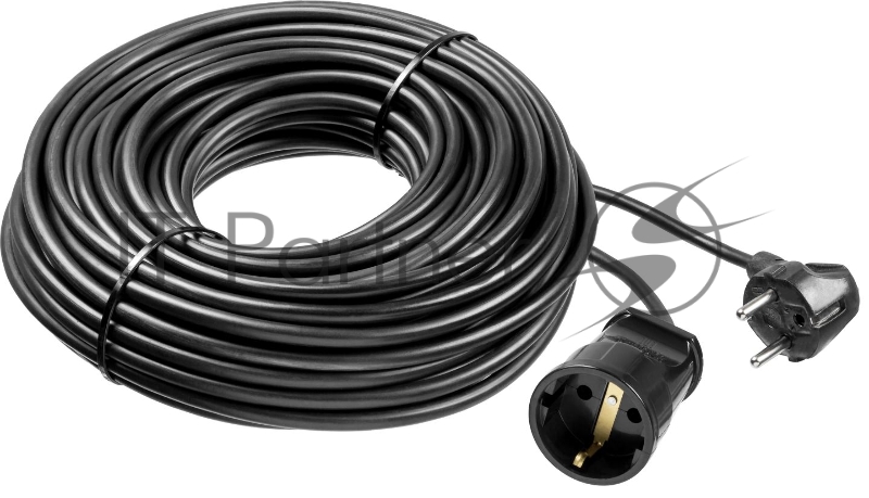 Удлинитель-шнур ЗУБР ПВС 307-Ш 55022-50 50м 2500Вт 1гнездо ПВС 3х0,75мм2