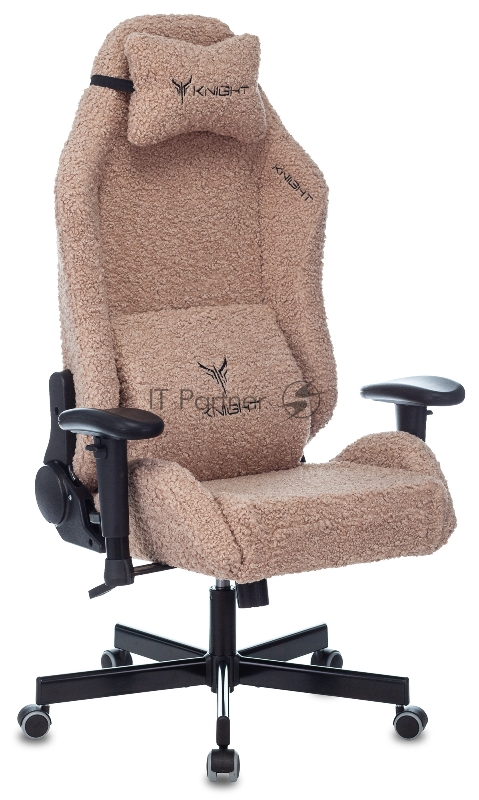 Кресло игровое Knight T1 коралловый экомех с подголов. крестовина металл