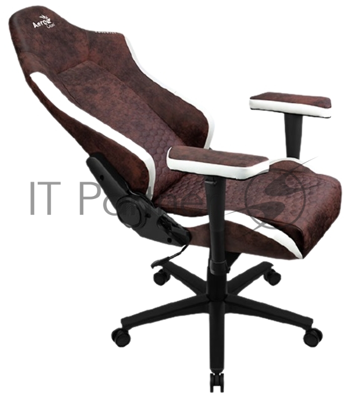 Кресло компьютерное Aerocool CROWN AeroSuede Burgundy Red (<150кг, ткань AeroSuede, 2 подушки, 2D подлокотник)