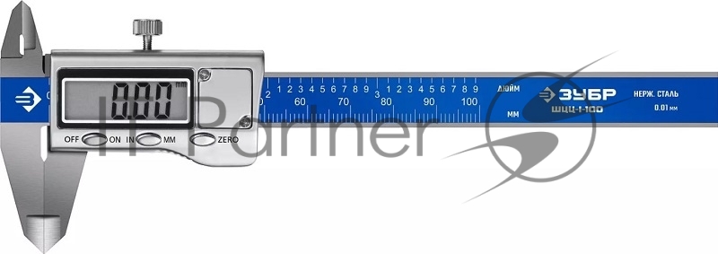 Штангенциркуль ЗУБР ШЦЦ-I-100-0,01 электронный, нерж сталь, 100мм