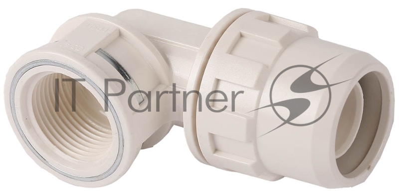 Муфта ЗУБР ШиреФит соединительная угловая 90°, штуцер с гайкой - внутренняя резьба, 32мм-1