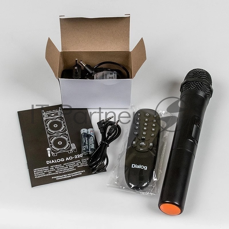 Акустическая колонка Dialog Oscar AO-220 1.0, 100W RMS, Караоке с беспр. микр, BT+FM+USB+SD+GT