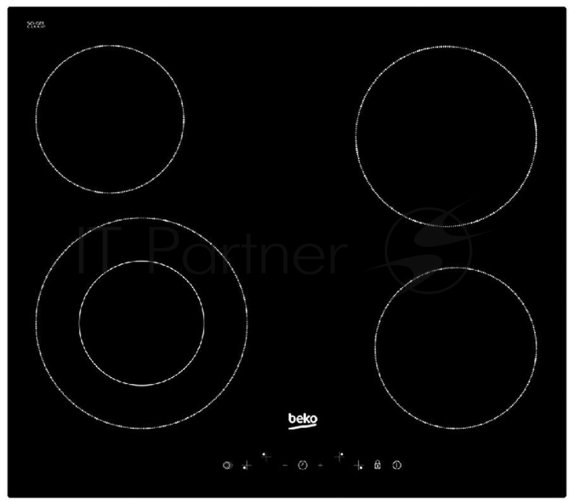 Варочная поверхность Beko HIC64402X черный