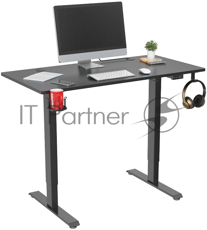 Стол Cactus CS-ED-BBK столешница МДФ черный каркас черный