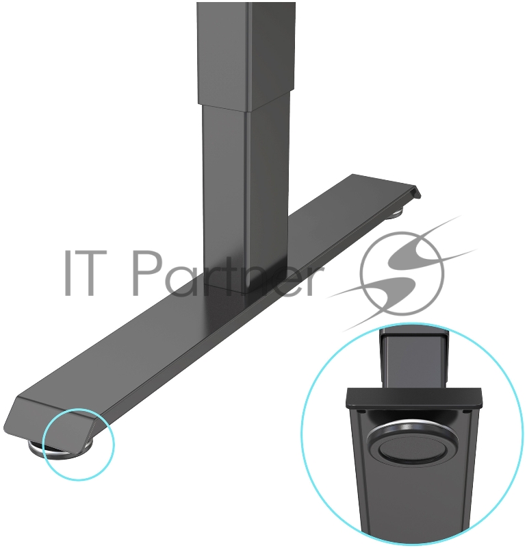 Стол Cactus CS-ED-BBK столешница МДФ черный каркас черный