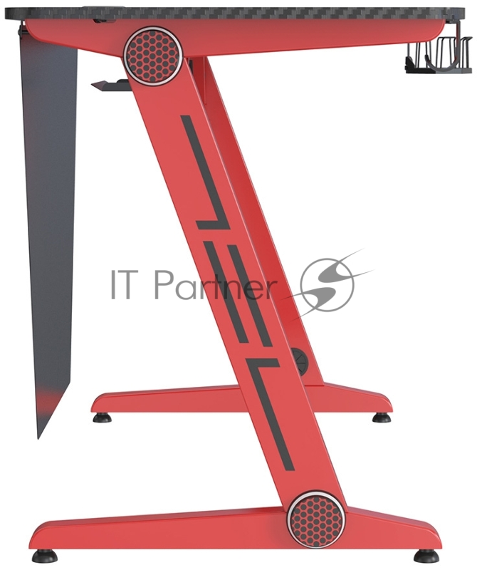 Стол игровой Cactus CS-GTZ-RDBK-CARBON столешница МДФ карбон каркас черный