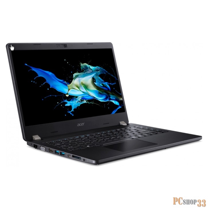 Ноутбук ACER TravelMate P2 TMP214-52-51D8, 14 FHD (1920x1080) IPS, i5-10210U 1.60 Ghz, 8 GB DDR4, 256GB PCIe NVMe SSD, UHD Graphics, WiFi, BT, HD camera, SCR, 48Wh, 45W, NoOS, 3 CI, Black, 1.6kg