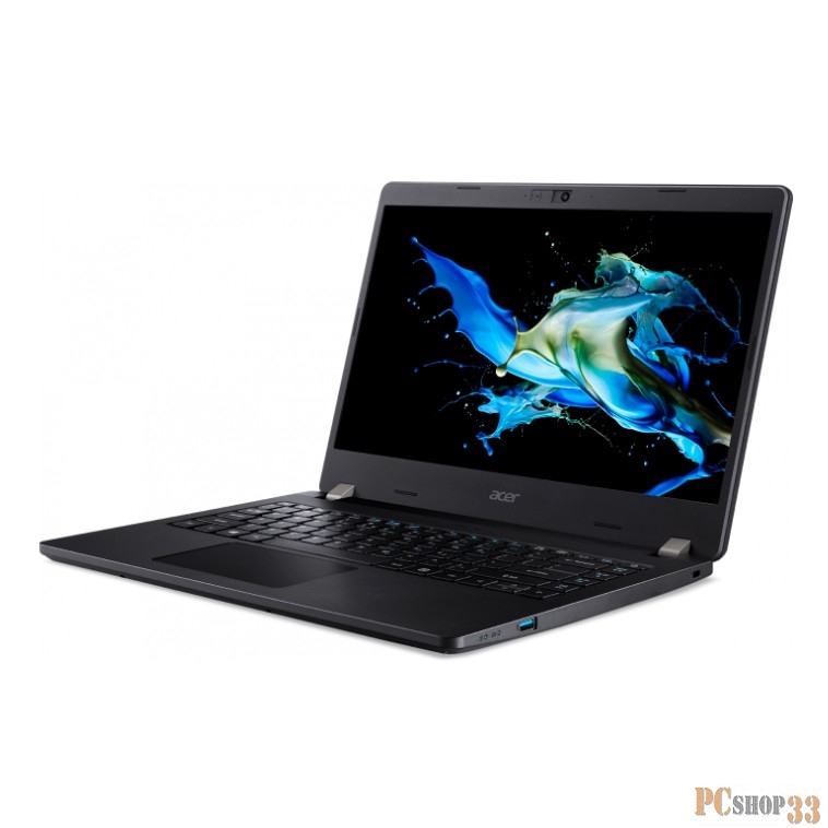 Ноутбук ACER TravelMate P2 TMP214-52-51D8, 14 FHD (1920x1080) IPS, i5-10210U 1.60 Ghz, 8 GB DDR4, 256GB PCIe NVMe SSD, UHD Graphics, WiFi, BT, HD camera, SCR, 48Wh, 45W, NoOS, 3 CI, Black, 1.6kg