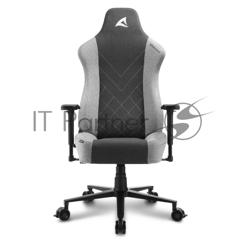 Игровое кресло Sharkoon Skiller SGS30 чёрно-серое (ткань, регулируемый угол наклона, механизм качания)
