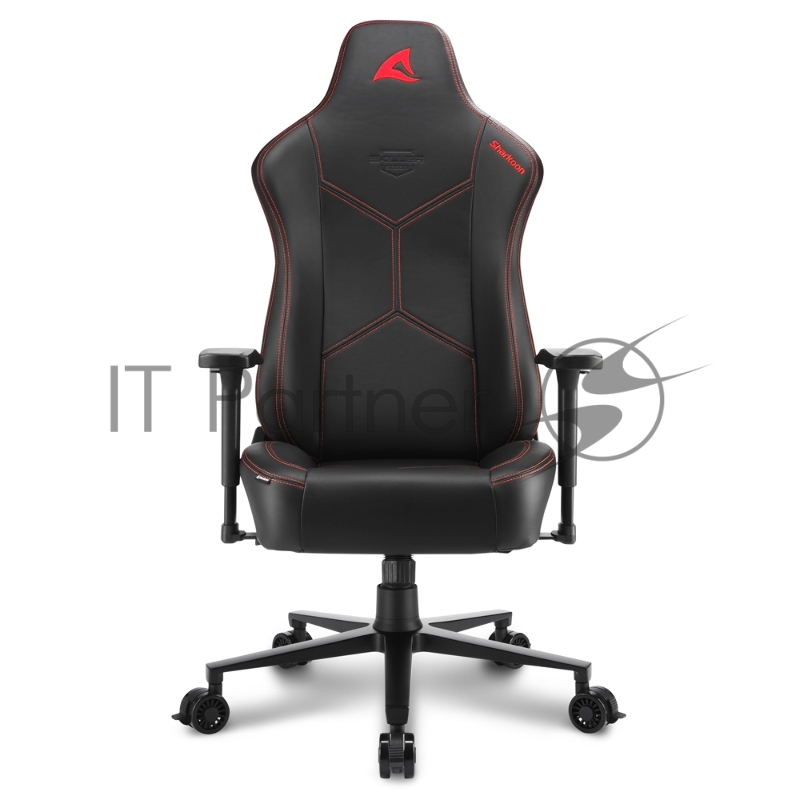 Игровое кресло Sharkoon Skiller SGS30 чёрно-красное (синтетическая кожа, регулируемый угол наклона, механизм качания)