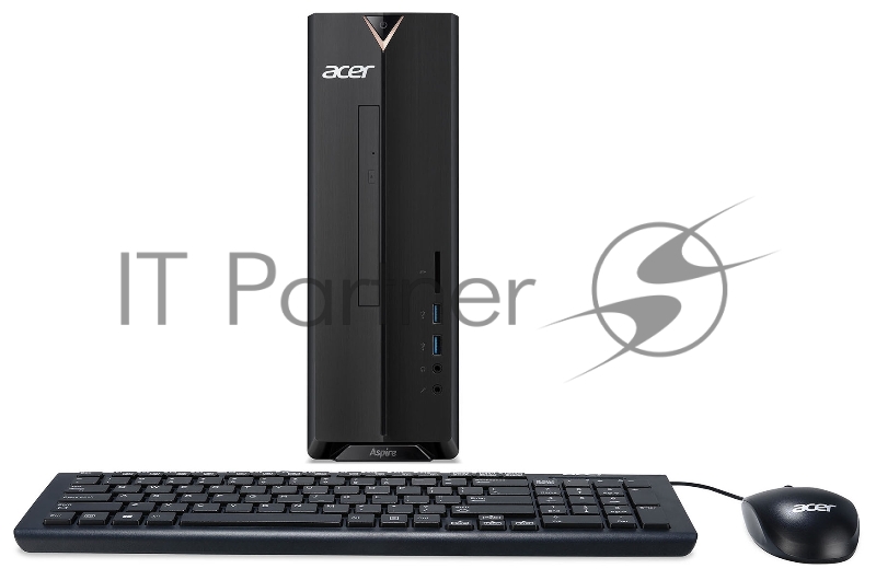 Компьютер Acer Aspire XC-830 Cel J4025 (2) 4Gb SSD128Gb UHDG 600 CR Windows 10 Home GbitEth 65W черный