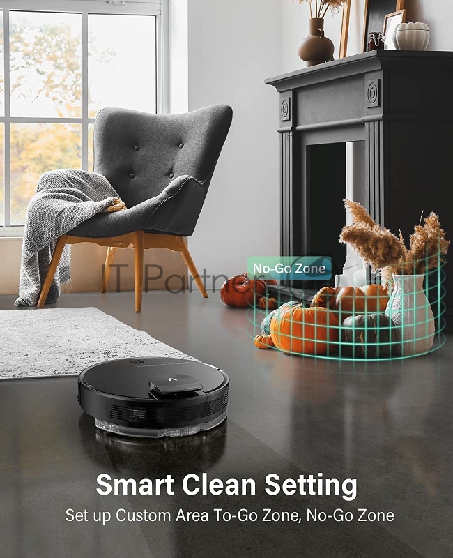 Робот-пылесос VIOMI V3 Max/Подключение:WiFi/MiHome/Мо всасывания:2.7кПа/Батарея:5200 уборка/Цвет:Черный V-RVCLM27A