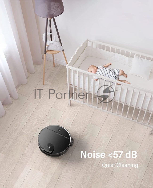 Робот-пылесос VIOMI V3 Max/Подключение:WiFi/MiHome/Мо всасывания:2.7кПа/Батарея:5200 уборка/Цвет:Черный V-RVCLM27A