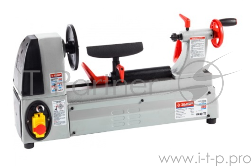 Электроинструмент ЗУБР Станок ЗСТД-350-330 { токарный по дереву, длина 330мм, d 250мм, 50-3500об/мин, 350Вт }