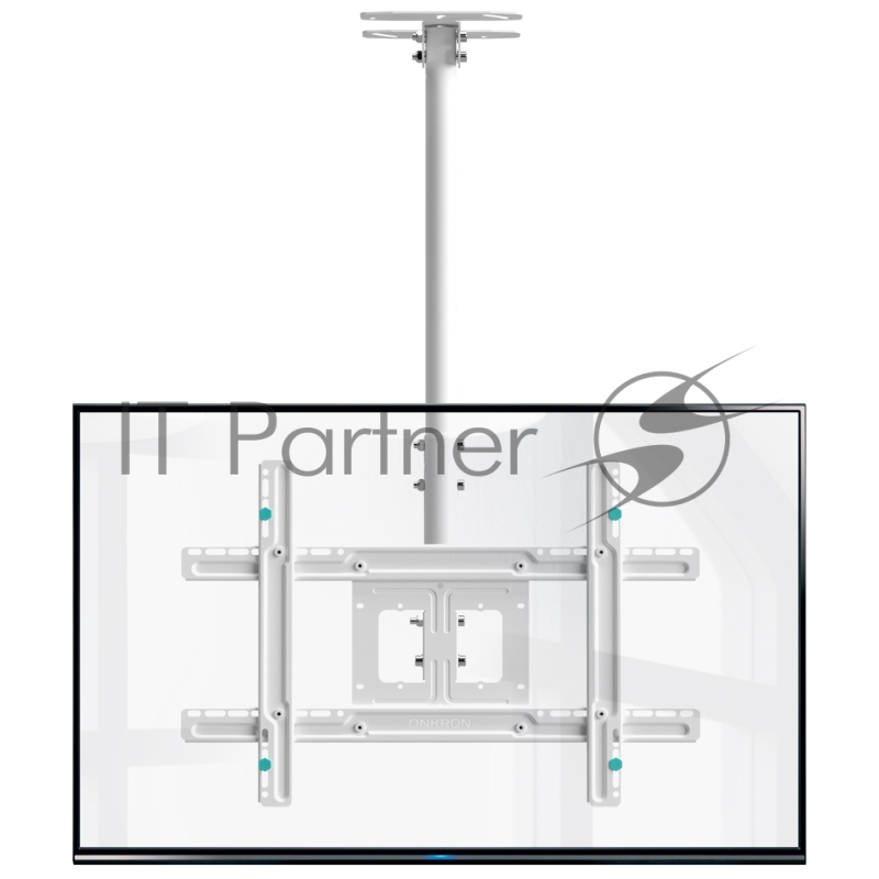 Кронштейн ONKRON N1LW White / потолочный 32-80 макс 400х600 высота 717-1584мм наклон -5°/+15° поворот: 60° Макс нагрузка: 68.2кг