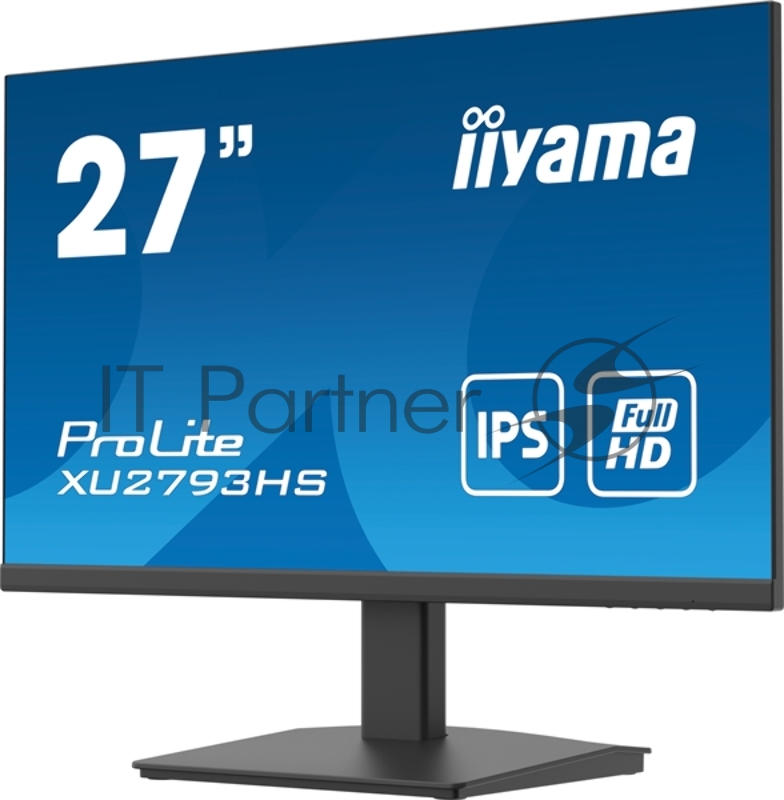 Монитор Iiyama 27 ProLite XU2793HS-B4 черный IPS LED 4ms 16:9 HDMI M/M матовая 1000:1 300cd 178гр/178гр 1920x1080 D-Sub DisplayPort FHD USB 4.6кг