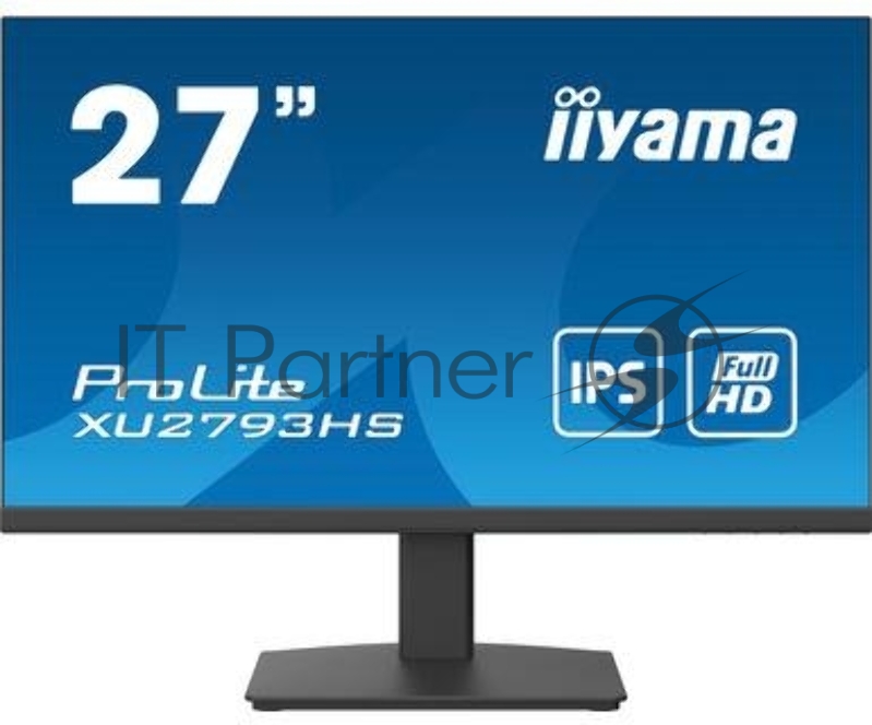 Монитор Iiyama 27 ProLite XU2793HS-B4 черный IPS LED 4ms 16:9 HDMI M/M матовая 1000:1 300cd 178гр/178гр 1920x1080 D-Sub DisplayPort FHD USB 4.6кг