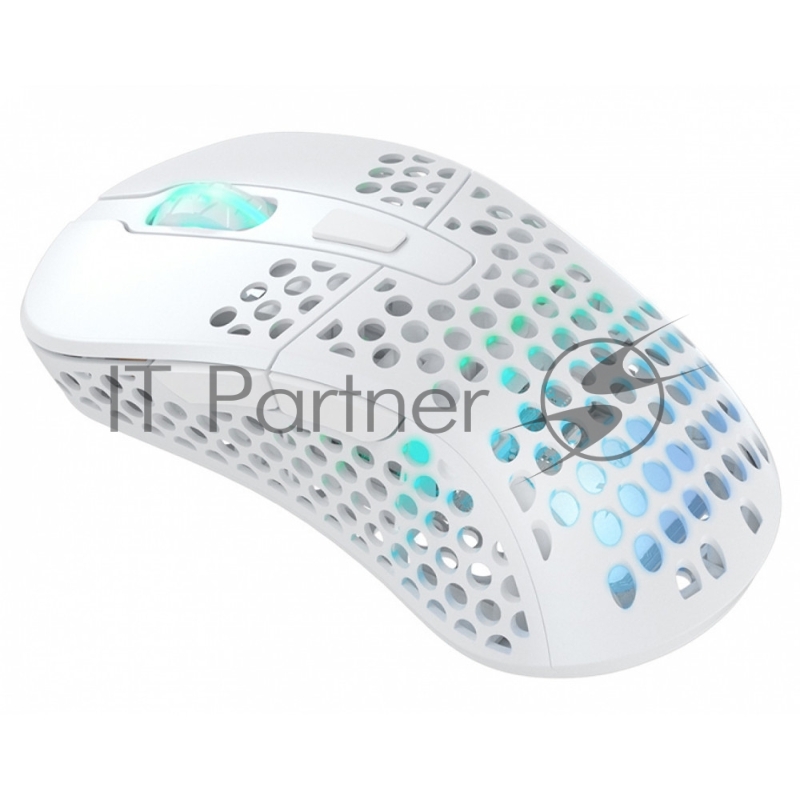 Игровая беспроводная мышь Xtrfy M4 WIRELESS белая (USB/2.4 Ггц, 500 мАч, 6 кнопок, 19000 dpi, PAW3370, Kailh GM 8.0, RGB подсветка, M4W-RGB-WHITE)