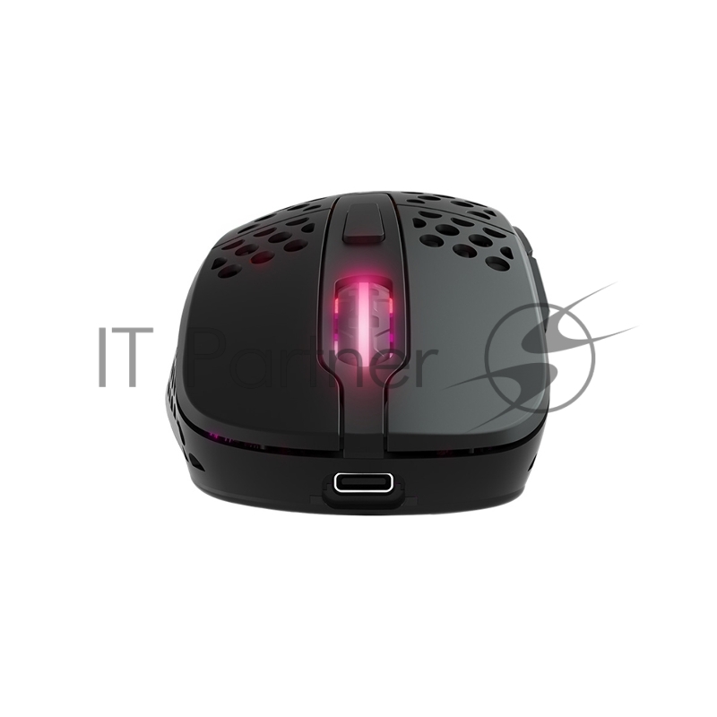 Игровая беспроводная мышь Xtrfy M4 WIRELESS черная (USB/2.4 Ггц, 500 мАч, 6 кнопок, 19000 dpi, PAW3370, Kailh GM 8.0, RGB подсветка, M4W-RGB-BLACK)