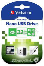 носитель информации Verbatim USB Drive 32Gb Store 'N' Stay Nano 98130 {USB2.0}