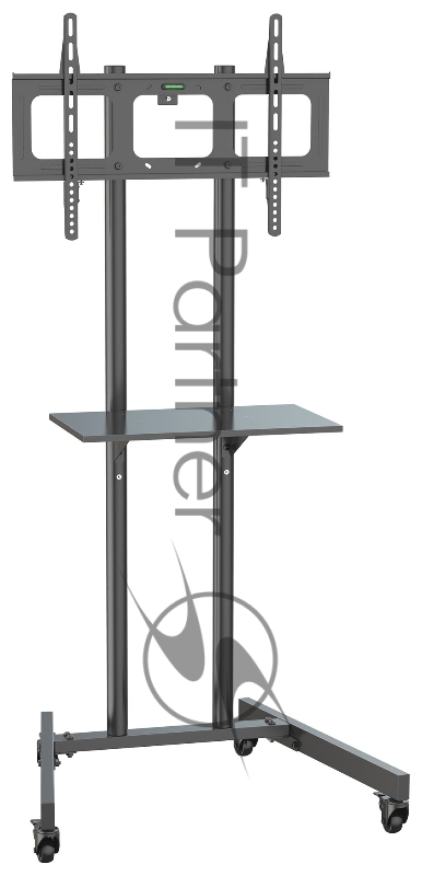Стойка для телевизора Cactus CS-ST04 черный 37-70 макс.68кг напольный мобильный