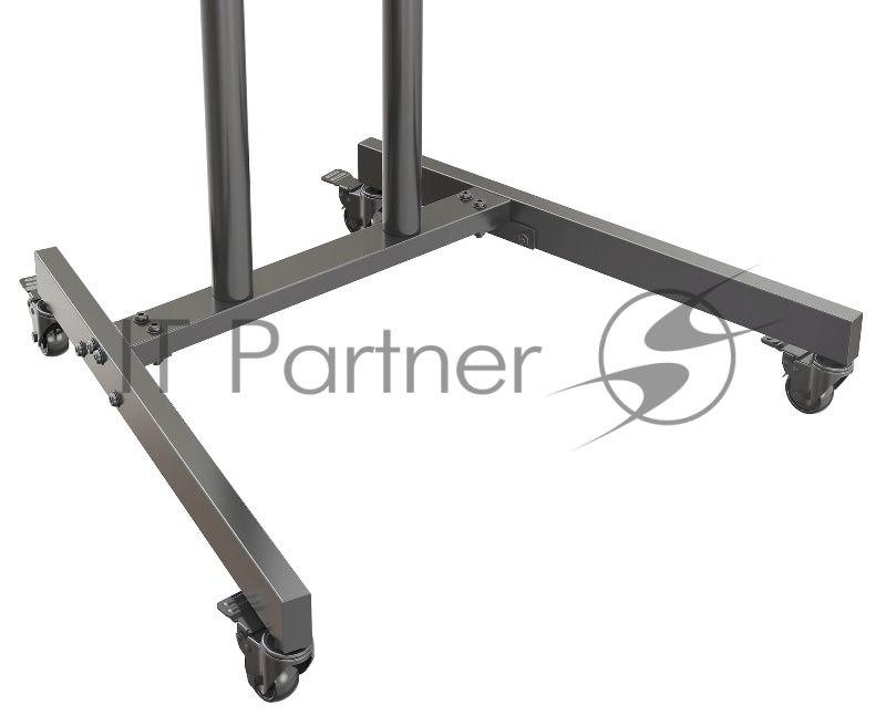 Стойка для телевизора Cactus CS-ST04 черный 37-70 макс.68кг напольный мобильный