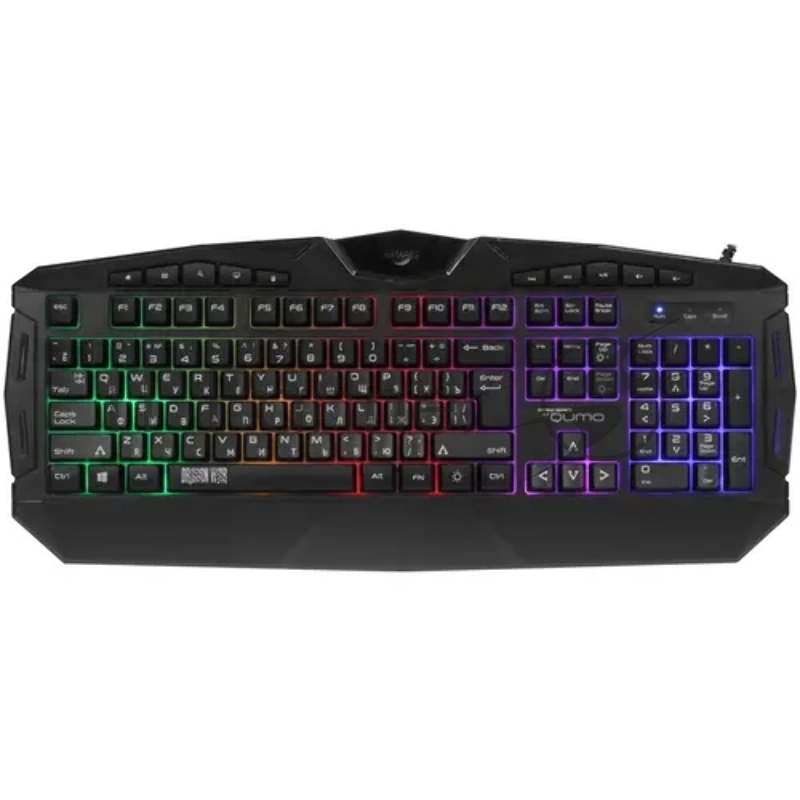 Игровая клавиатура Qumo Antares K60, проводная, 104 + 10 клавиш мультимедиа, встроенные радужная подсветка