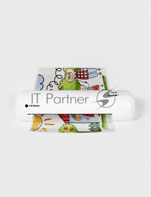 Ламинатор Heleos ЛМ-А4Мини белый A4 (75-150мкм) 32см/мин (2вал.) лам.фото