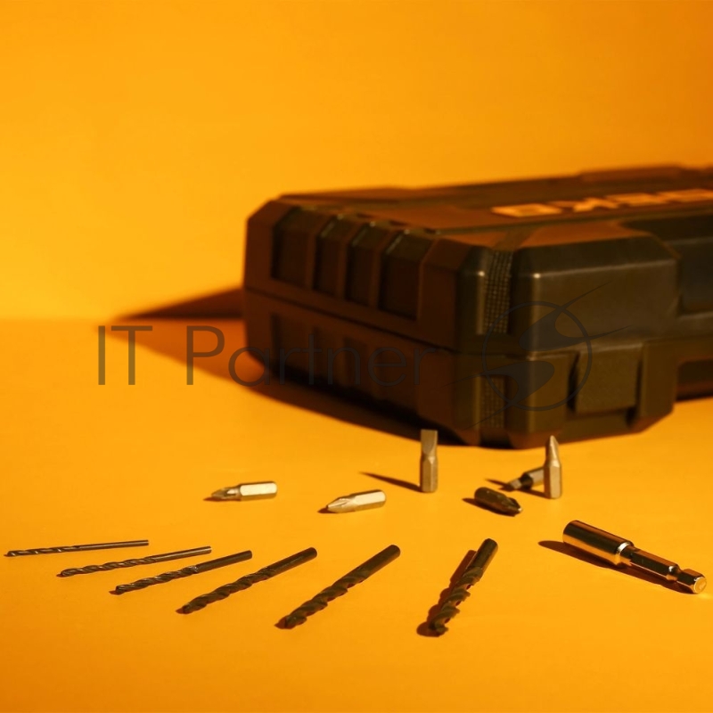 Дрель DEKO Аккумуляторная 20B DKCD20FU-Li SET3 в кейсе + оснастка 13 шт, 2х1.5Ач, з/у063-4172