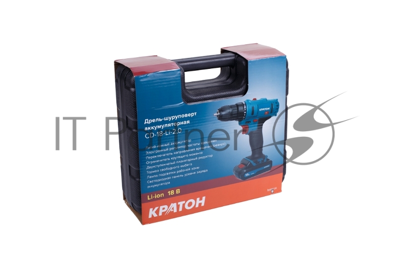 Дрель-шуруповерт Кратон аккумуляторная CD-18-Li-2,0 3 11 01 057