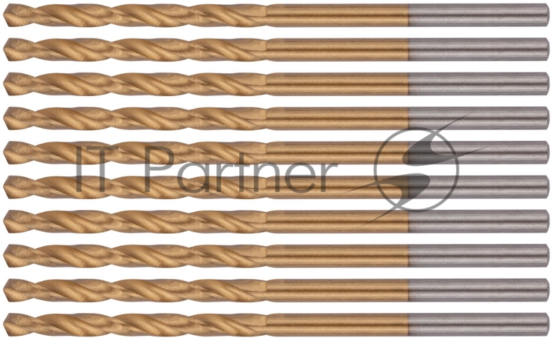 Сверло по металлу FIT IT HSS, титановое покрытие, 2.5 мм, 10 шт 34125