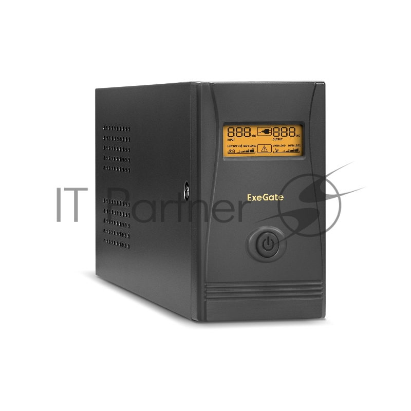 ИБП ExeGate Power Smart ULB-850.LCD.AVR.EURO.RJ <850VA/480W, LCD, AVR, 2 евророзетки, RJ45/11, Black>