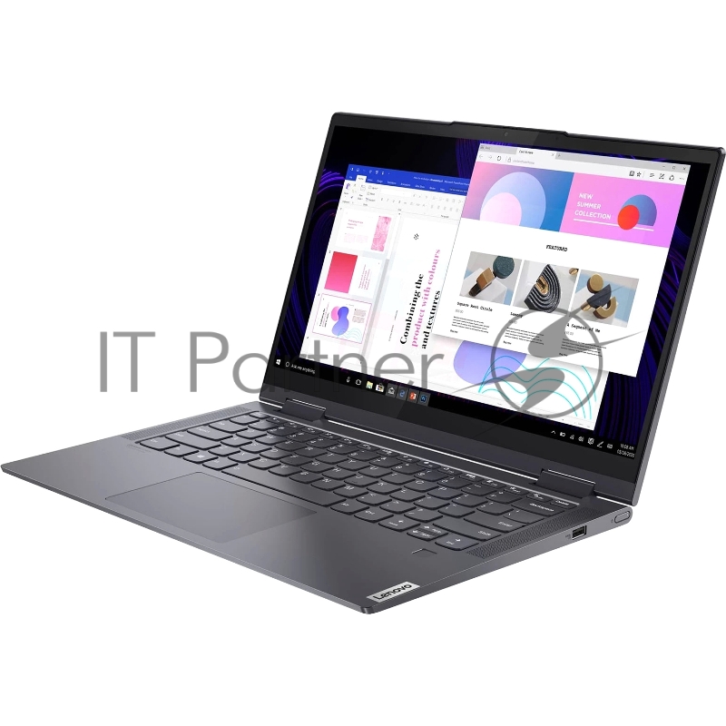 Трансформер Lenovo Yoga 7 14ITL5 Core i5 1135G7 16Gb SSD512Gb UMA 14 Touch FHD (1920x1080) Windows 11 grey WiFi BT Cam