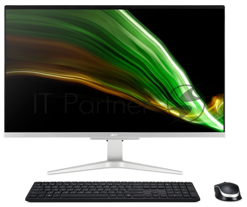 Моноблок Acer Aspire C27-1655 27 Full HD i5 1135G7 (2.4) 16Gb 1Tb SSD512Gb MX330 Endless GbitEth WiFi BT 135W клавиатура мышь Cam серебристый 1920x1