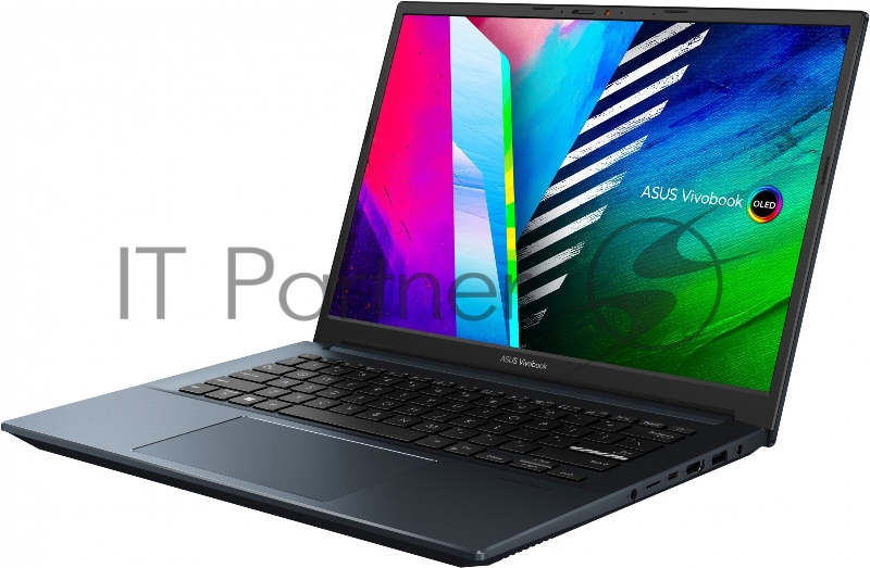 Ноутбук Asus Vivobook Pro 14 OLED K3400PH-KM120W Core i7 11370H 16Gb SSD1Tb NVIDIA GeForce GTX 1650 4Gb 14 OLED WQXGA+ (2880x1800) Windows 11 blue WiFi BT Cam
