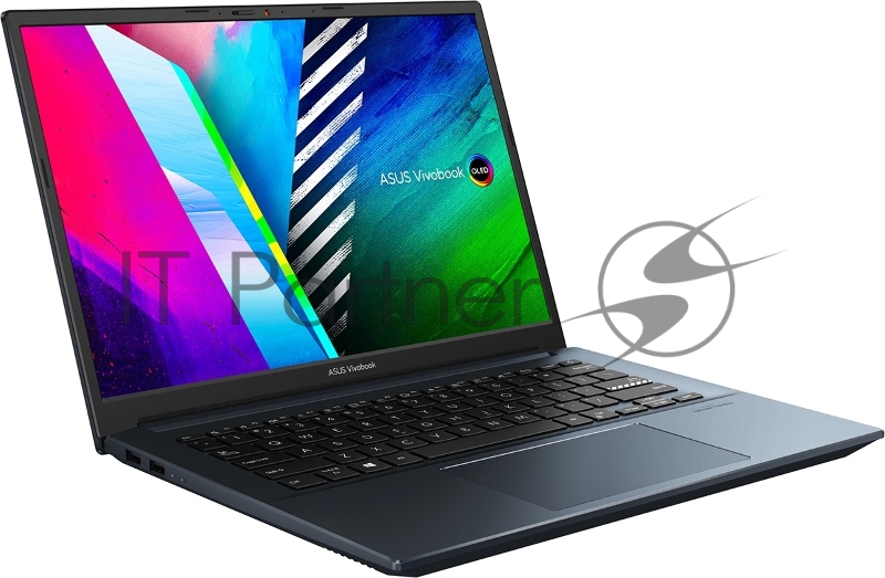 Ноутбук Asus Vivobook Pro 14 OLED K3400PH-KM120W Core i7 11370H 16Gb SSD1Tb NVIDIA GeForce GTX 1650 4Gb 14 OLED WQXGA+ (2880x1800) Windows 11 blue WiFi BT Cam