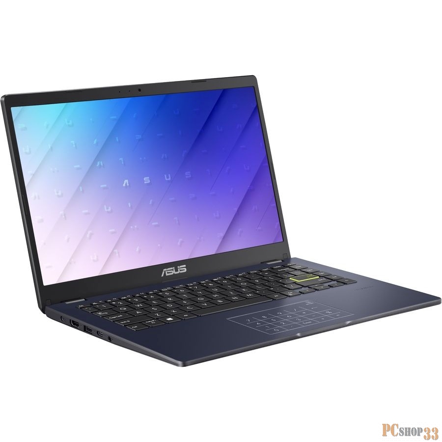 Ноутбук Asus Vivobook Go 14 E410MA-BV1183W Celeron N4020 4Gb eMMC128Gb Intel UHD Graphics 600 14 TN HD (1366x768) Windows 11 Home black WiFi BT Cam