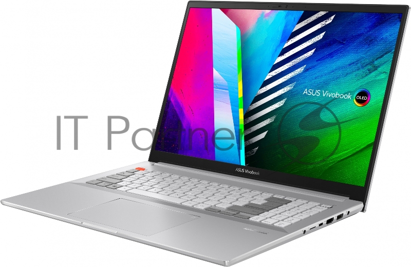 Ноутбук Asus Vivobook Pro 16X OLED N7600PC-L2014W Core i5 11300H 16Gb SSD512Gb iOpt32Gb NVIDIA GeForce RTX 3050 4Gb 16 OLED 4K (3840x2400) Windows 11 Home silver WiFi BT Cam