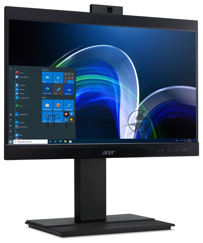 Моноблок Acer Veriton Z4870G 23.8 Full HD i5 11400 (2.6) 16Gb SSD256Gb UHDG 630 CR Windows 10 Professional GbitEth WiFi BT 135W клавиатура мышь Cam черный 1920x1080