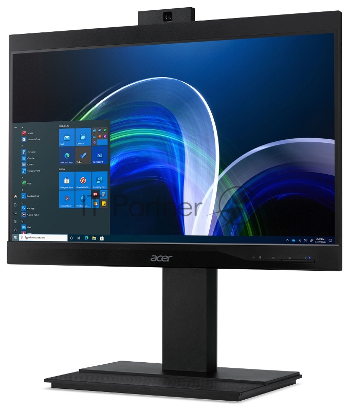 Моноблок Acer Veriton Z4870G 23.8 Full HD i5 11400 (2.6) 16Gb SSD256Gb UHDG 630 CR Windows 10 Professional GbitEth WiFi BT 135W клавиатура мышь Cam черный 1920x1080