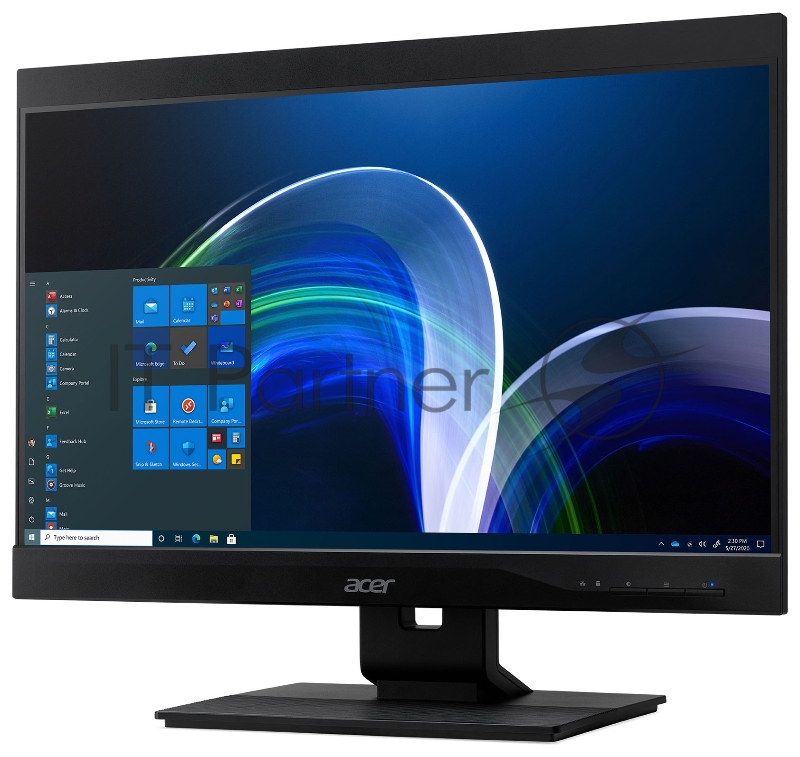 Моноблок Acer Veriton Z4870G 23.8 Full HD i5 11400 (2.6) 16Gb SSD256Gb UHDG 630 CR Windows 10 Professional GbitEth WiFi BT 135W клавиатура мышь Cam черный 1920x1080