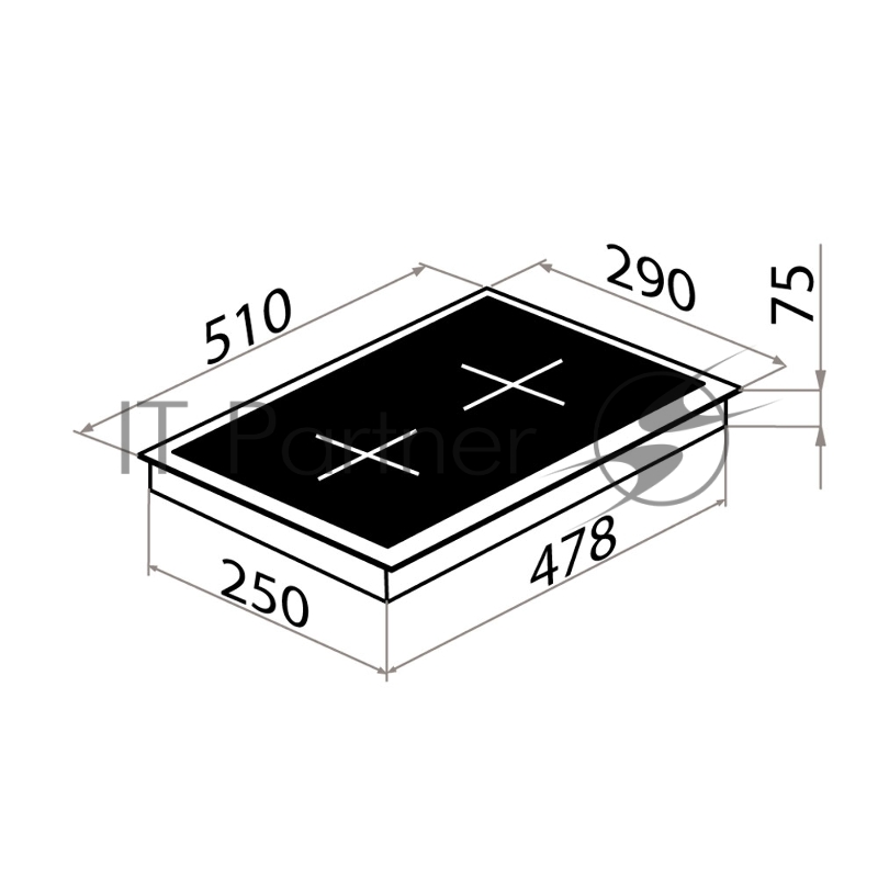 Электрическая варочная панель MAUNFELD EEHE.32VCBB.R
