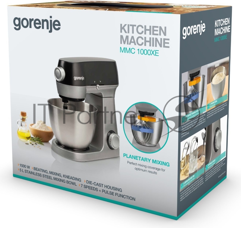 Кухонная машина Gorenje MMC1000XE планетар.вращ. 1000Вт