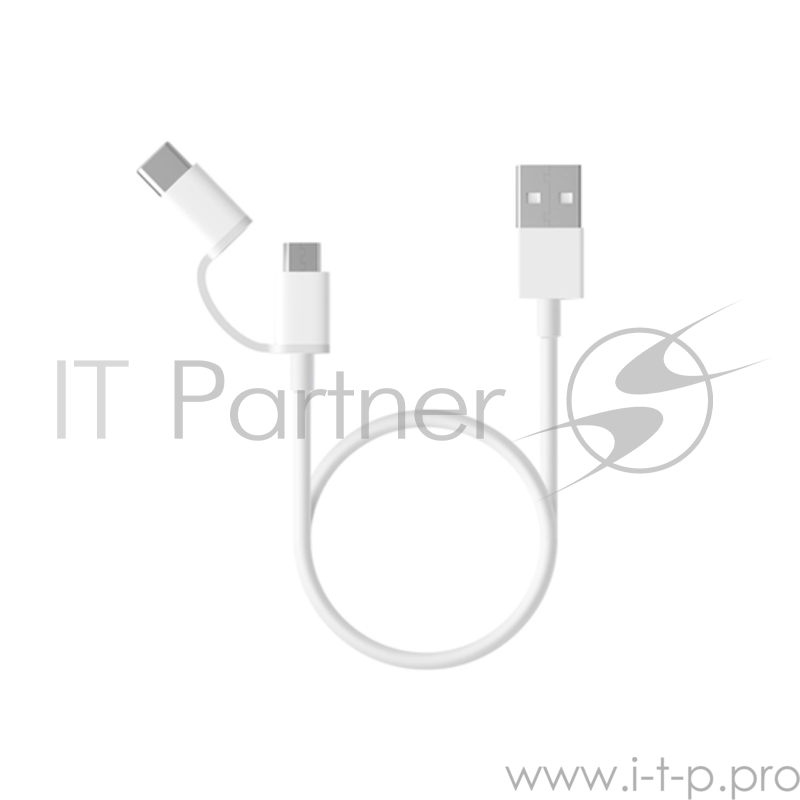 Смартфон/акссесуар Xiaomi Mi 2-in-1 USB Cable Micro USB to Type C (30cm)