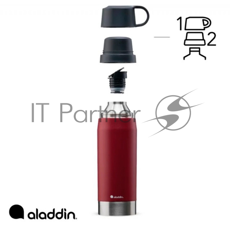 Термос Stanley Aladdin CityPark Thermavac 1л. бордовый/черный (10-10379-002)